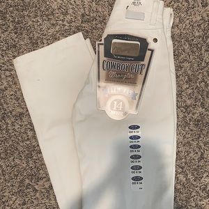 WHITE VINTAGE WRANGLERS